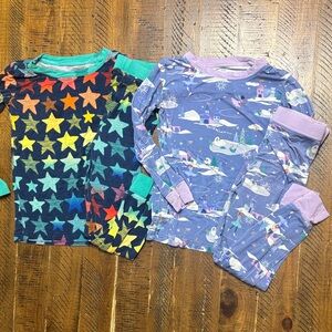 Little Sleepies BUNDLE LOT of 2x Pajama Sets Long Sleeve Bamboo Toddler Size 2T
